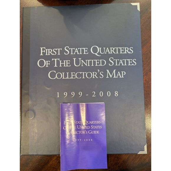 State Quarters Map 1999–2008 – 50 Coins, Collector’s Guide Included - Picture 4 of 7